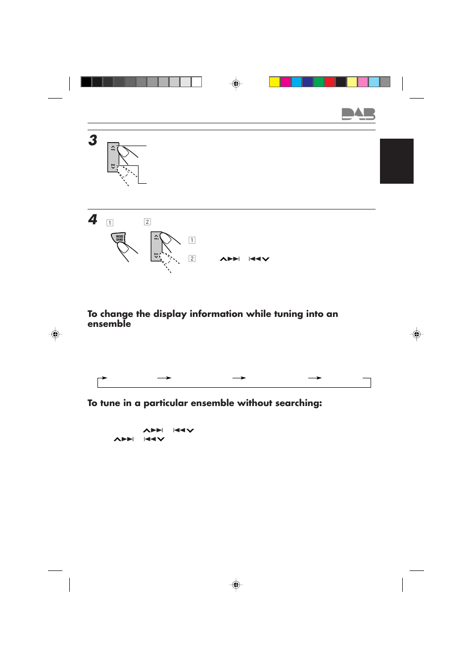 Start searching an ensemble, Select an service you want to listen to | JVC KD-LX10R User Manual | Page 47 / 56