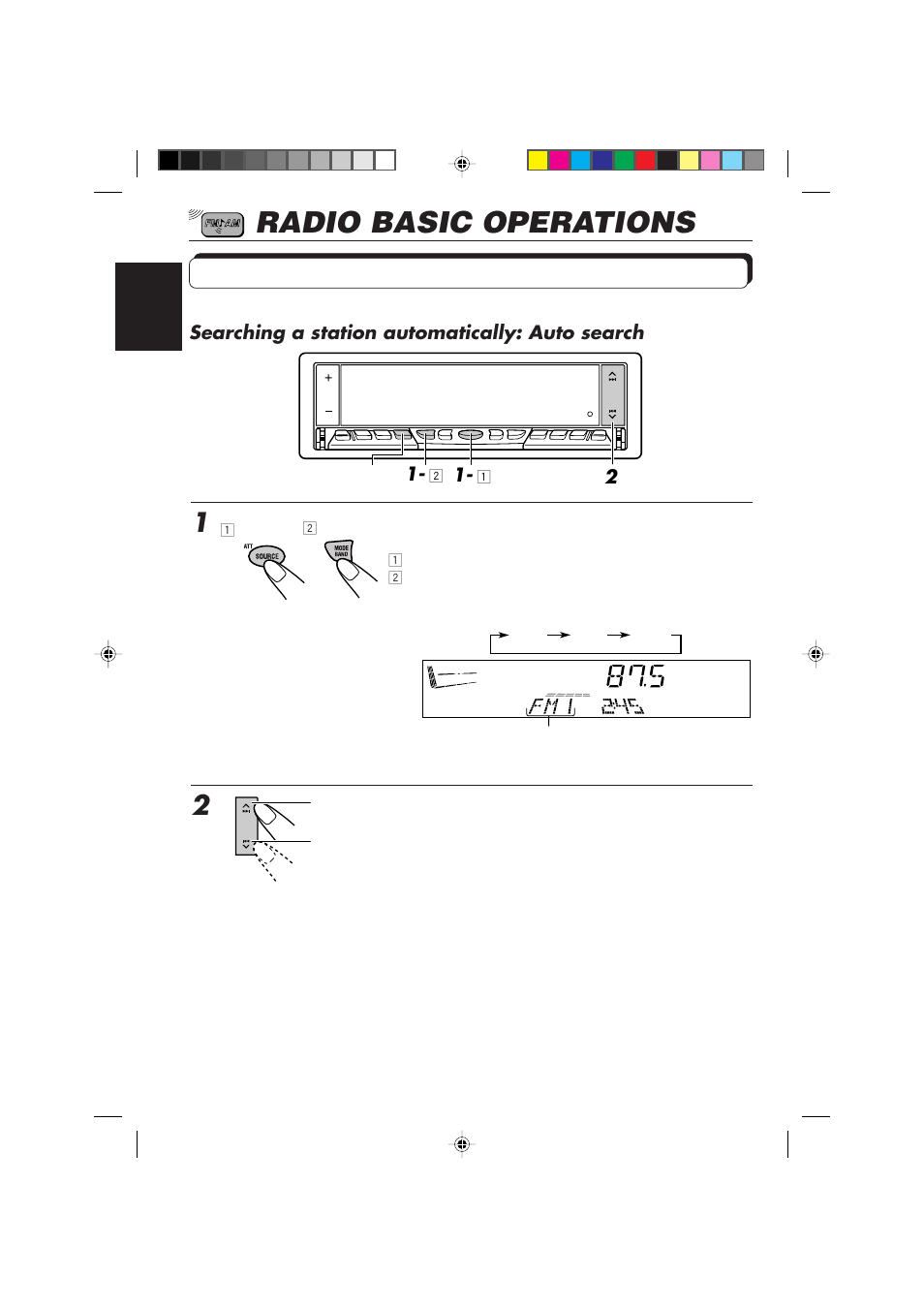 Radio basic operations, Listening to the radio | JVC KD-LX10R User Manual | Page 6 / 56