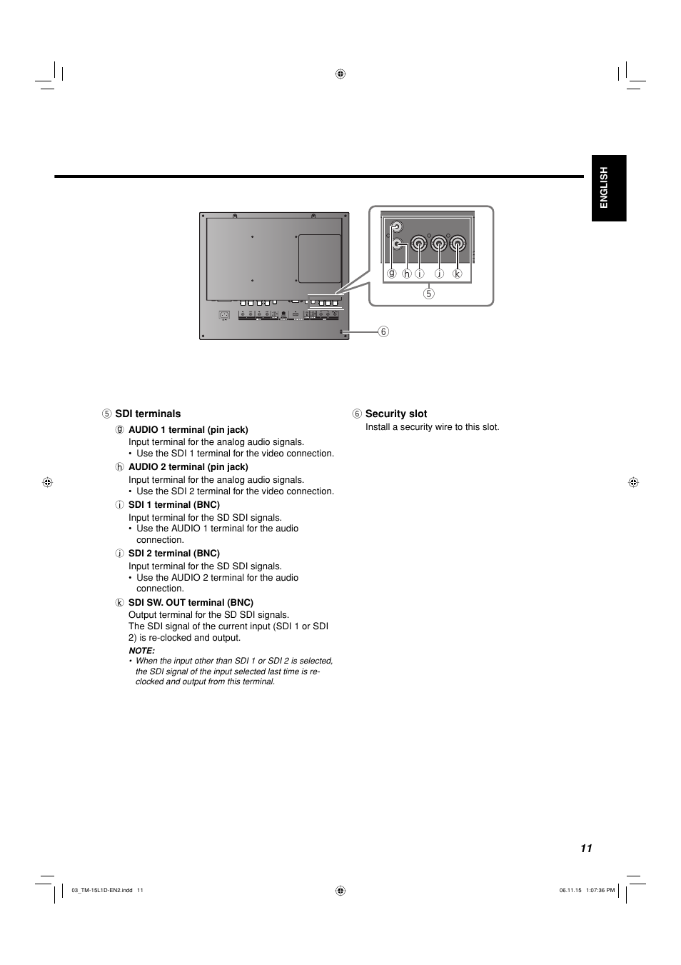 JVC TM-15L1D User Manual | Page 11 / 22