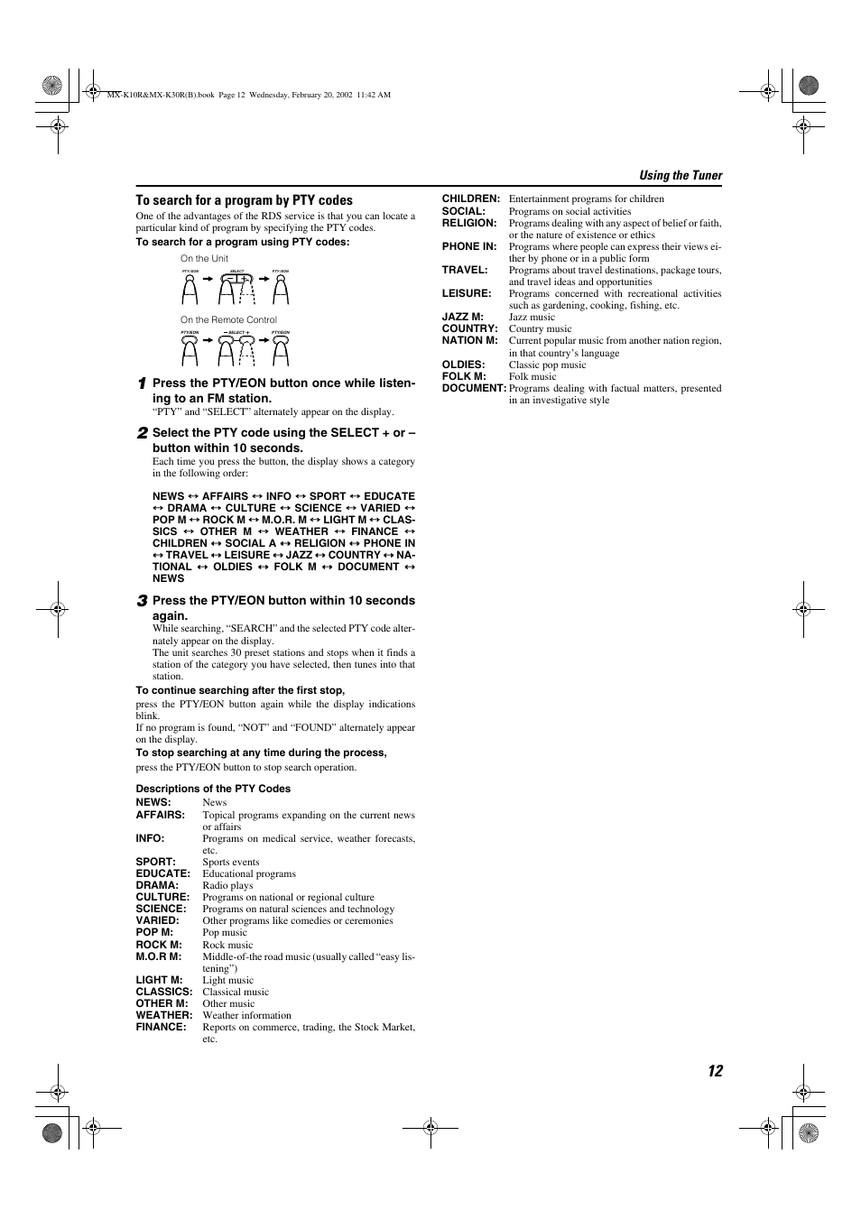 JVC CA-MXK30R User Manual | Page 15 / 38