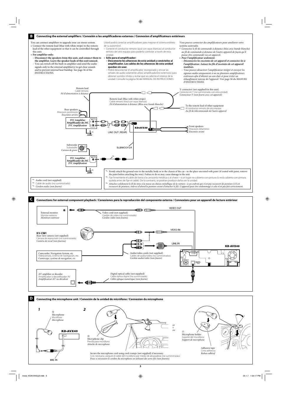 JVC KD-AVX40 User Manual | Page 5 / 6