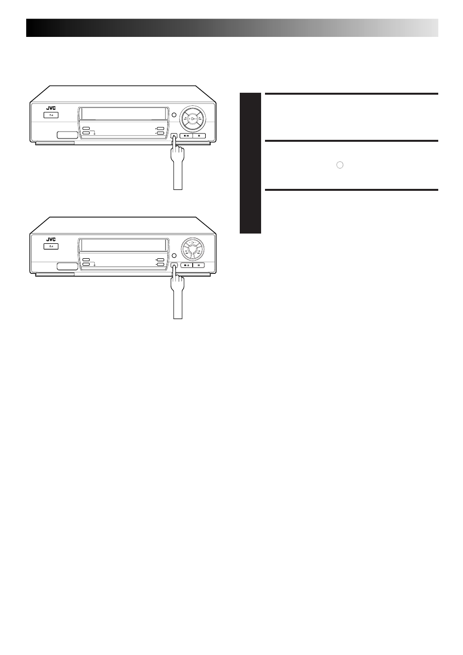 Start recording, Engage itr mode, Set recording duration | Instant timer recording (itr) | JVC HR-J468EU EN User Manual | Page 19 / 52