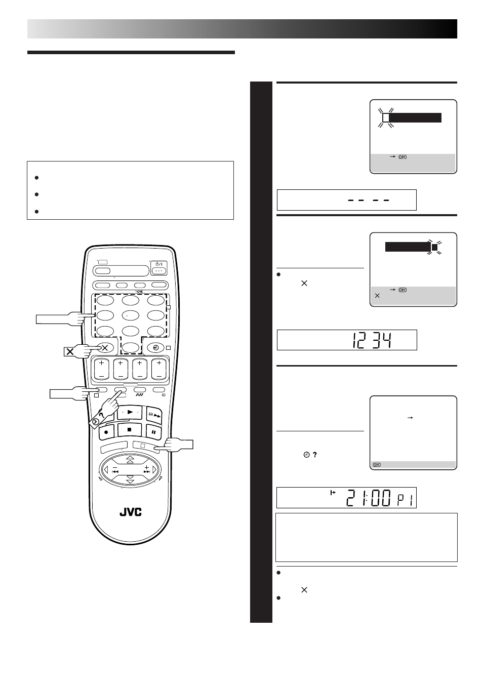 Timer programming, Timer recording, Access showview screen | Enter showview number, Access showview program screen | JVC HR-J468EU EN User Manual | Page 22 / 52