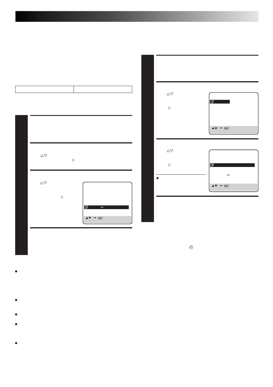 Auto timer, Auto sp → lp timer (hr-j468eu only), Access main menu screen | Access mode set screen, Select mode, Return to normal screen | JVC HR-J468EU EN User Manual | Page 27 / 52