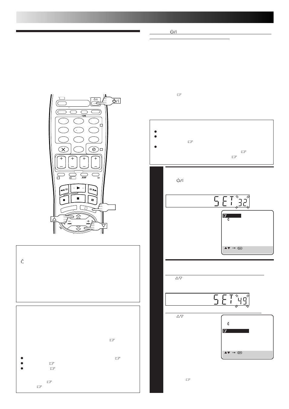 Auto set up, Initial settings, Turn on the recorder | Select country, Attention | JVC HR-J468EU EN User Manual | Page 4 / 52