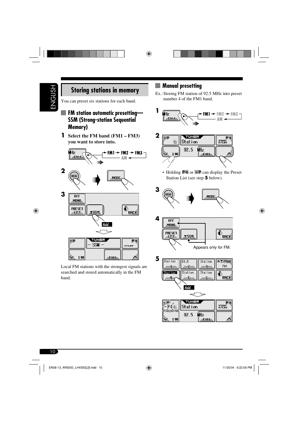 JVC KD-AR5500  eu User Manual | Page 10 / 54