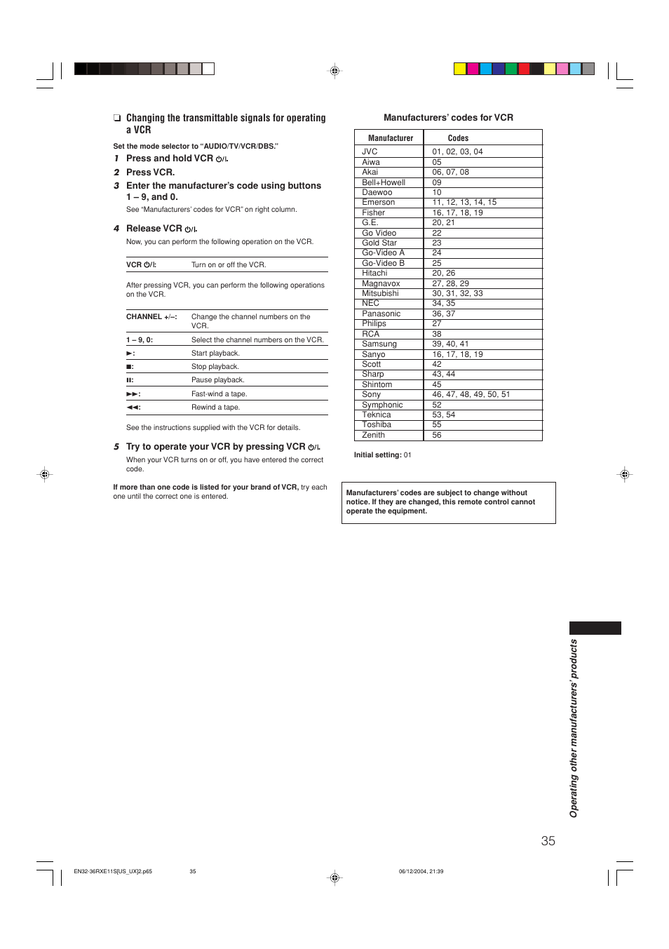 JVC RX-E11S User Manual | Page 37 / 41