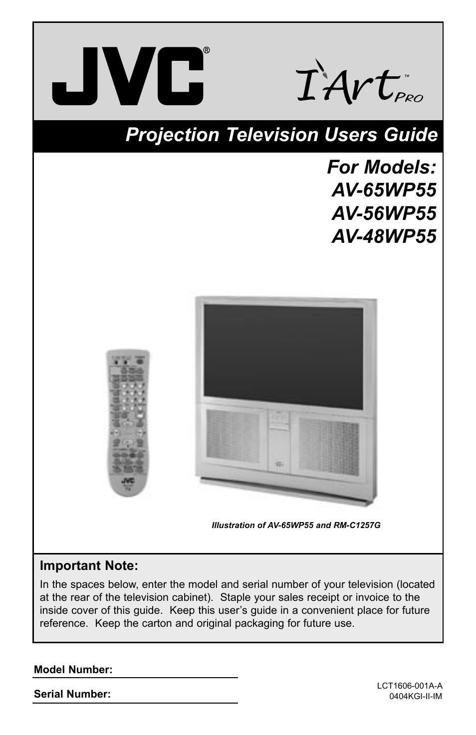 JVC AV-48WP55 User Manual | 72 pages