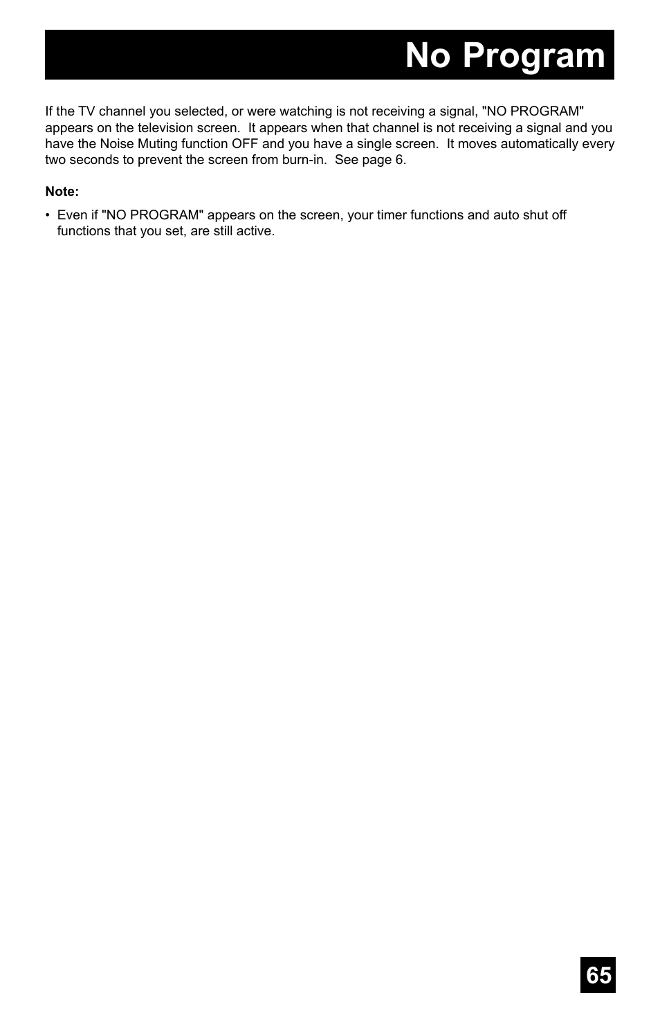 No program | JVC AV-48WP55 User Manual | Page 65 / 72