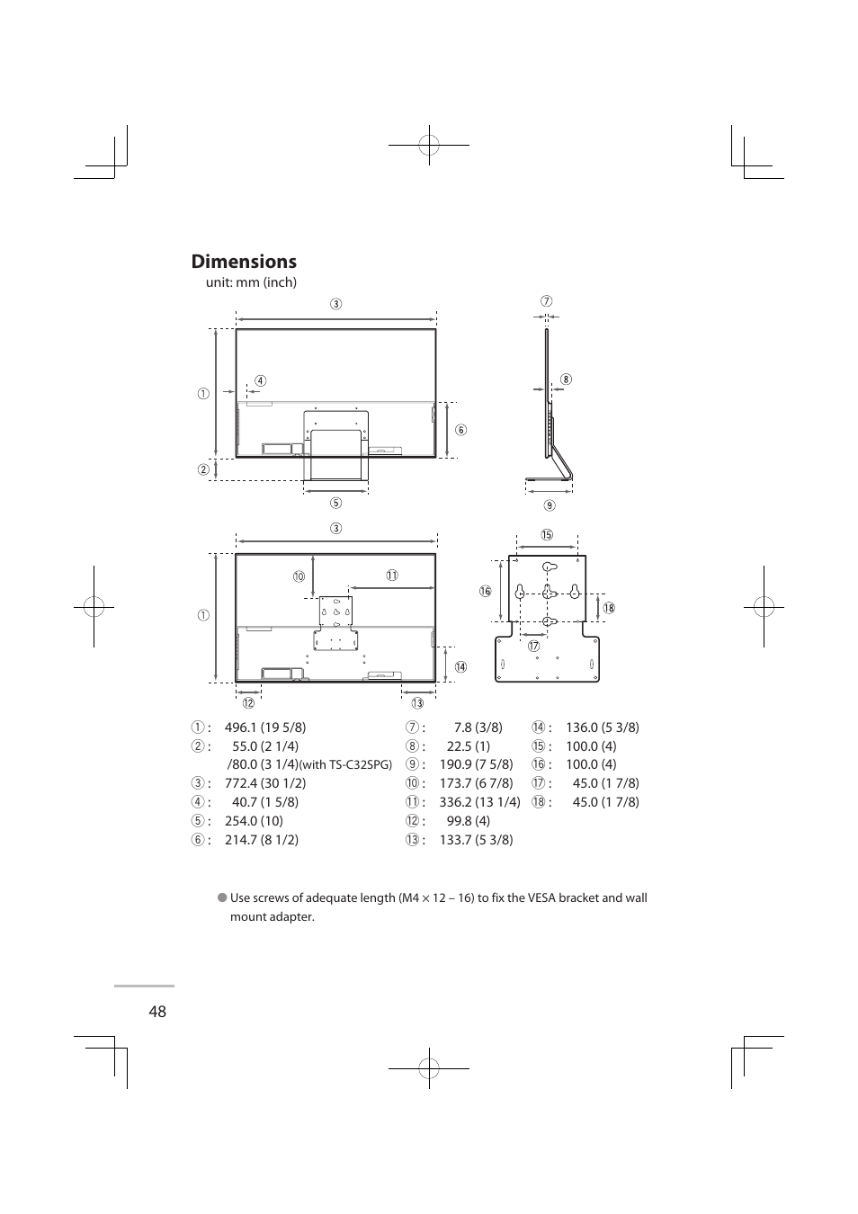 Dimensions | JVC LCT2576-001A-H User Manual | Page 67 / 78