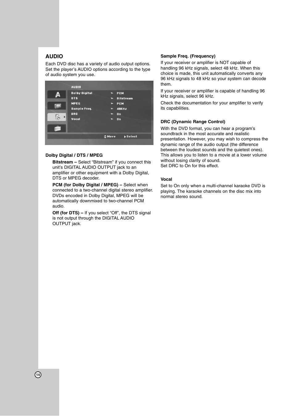 Audio | JVC LVT2008-029A User Manual | Page 14 / 28