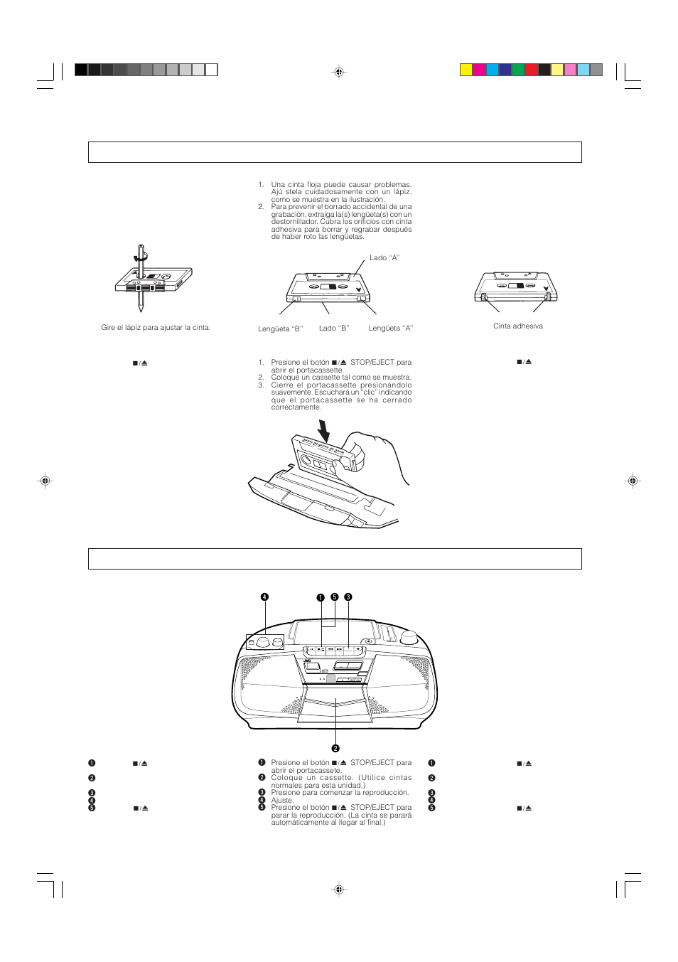 On/standby standby on one-touch operation, Fm/am | JVC RC-BX15BU User Manual | Page 17 / 24