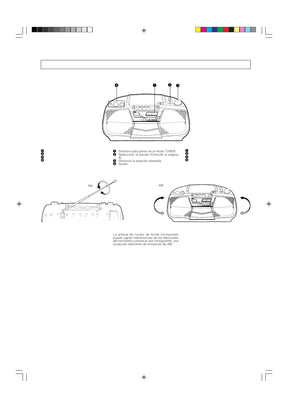 On/standby standby on one-touch operation, Power, Fm/am | JVC RC-BX15BU User Manual | Page 18 / 24