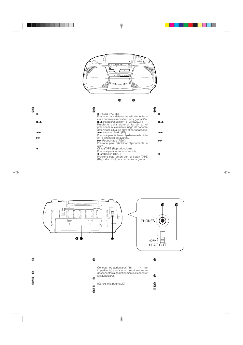 On/standby standby on one-touch operation, Fm/am | JVC RC-BX15BU User Manual | Page 9 / 24
