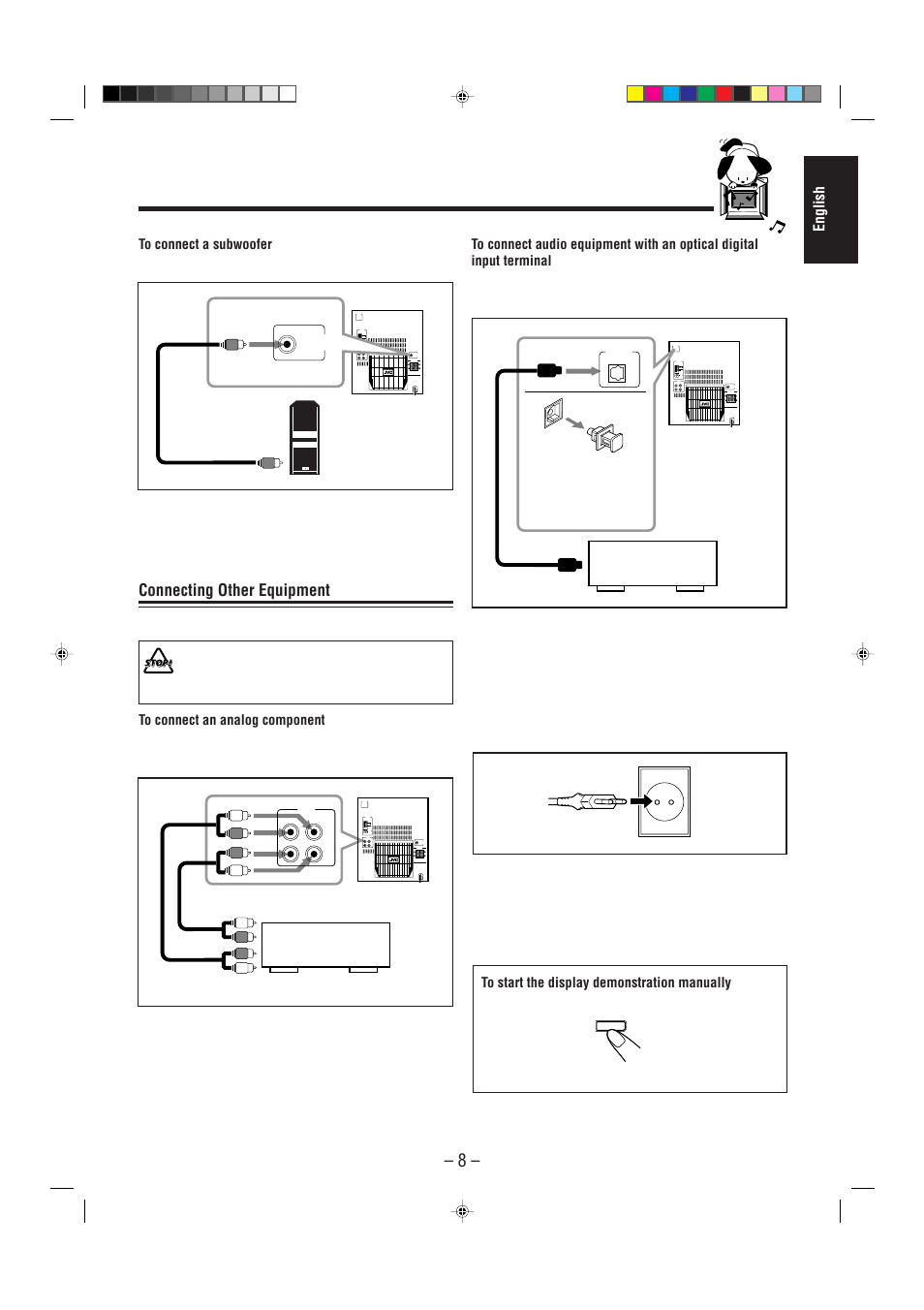 Connecting other equipment | JVC CA-MXJ55R User Manual | Page 13 / 32