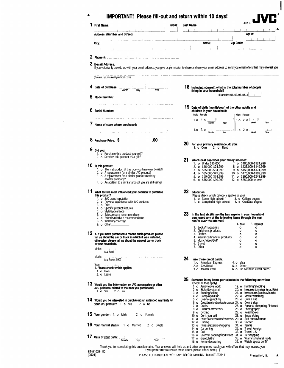 JVC AV 36F702 User Manual | Page 54 / 55