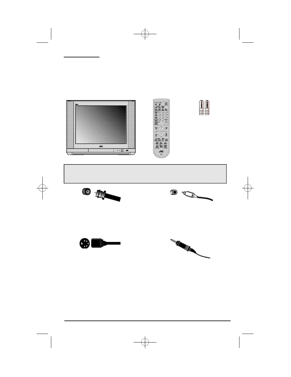 Unpacking your television | JVC AV 36F702 User Manual | Page 7 / 55