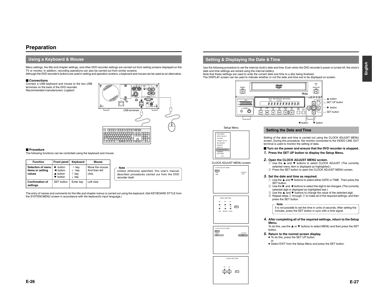 Preparation | JVC BD-X200E User Manual | Page 17 / 62