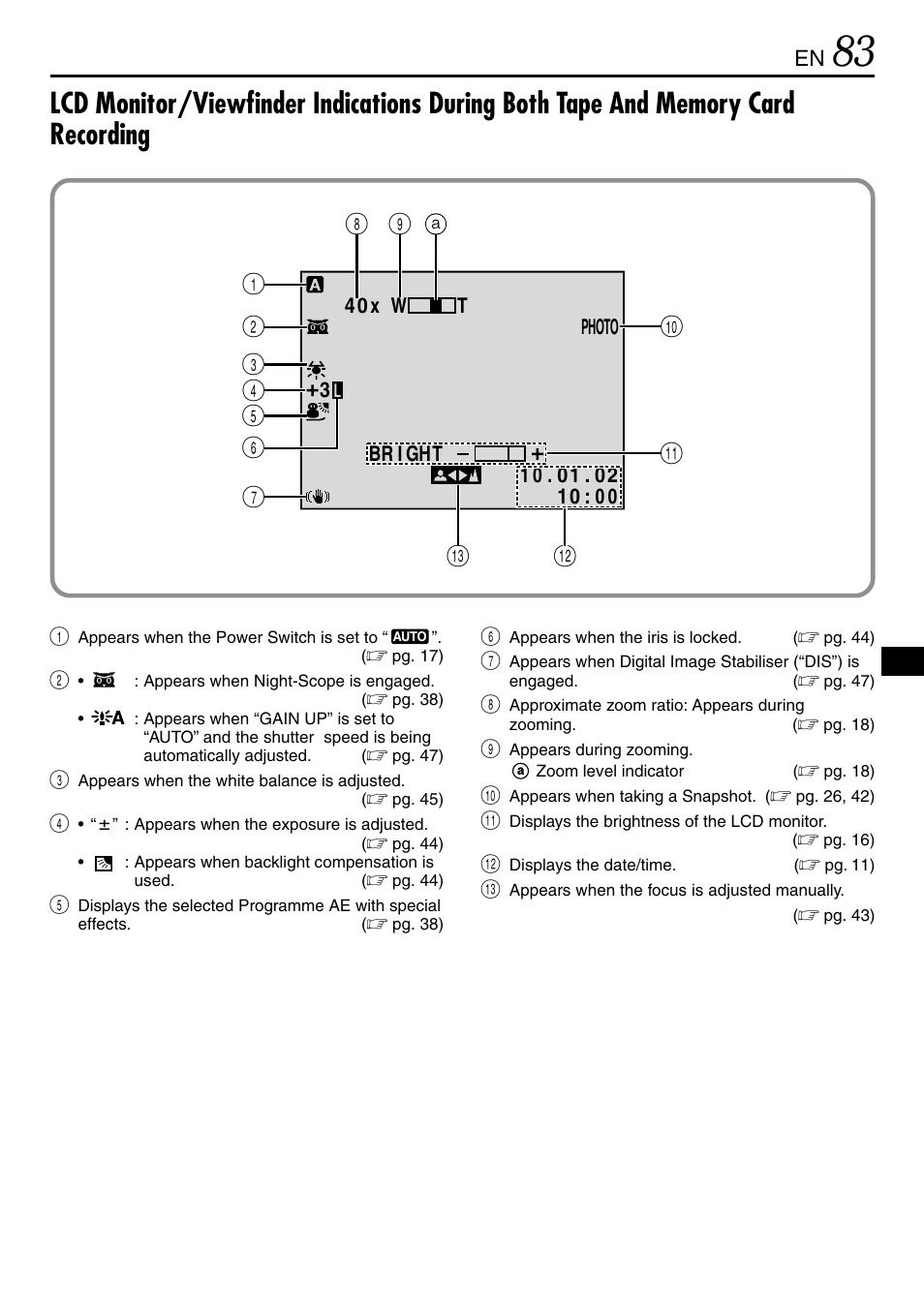 JVC GR-DVL365 User Manual | Page 83 / 88