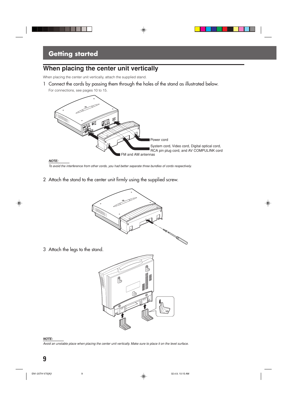 JVC SP-XSV70 User Manual | Page 13 / 82