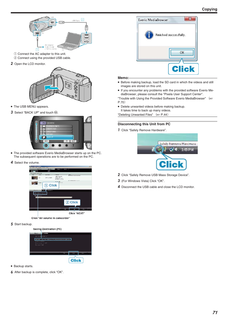 JVC Everio GZ-HM340 User Manual | Page 71 / 122