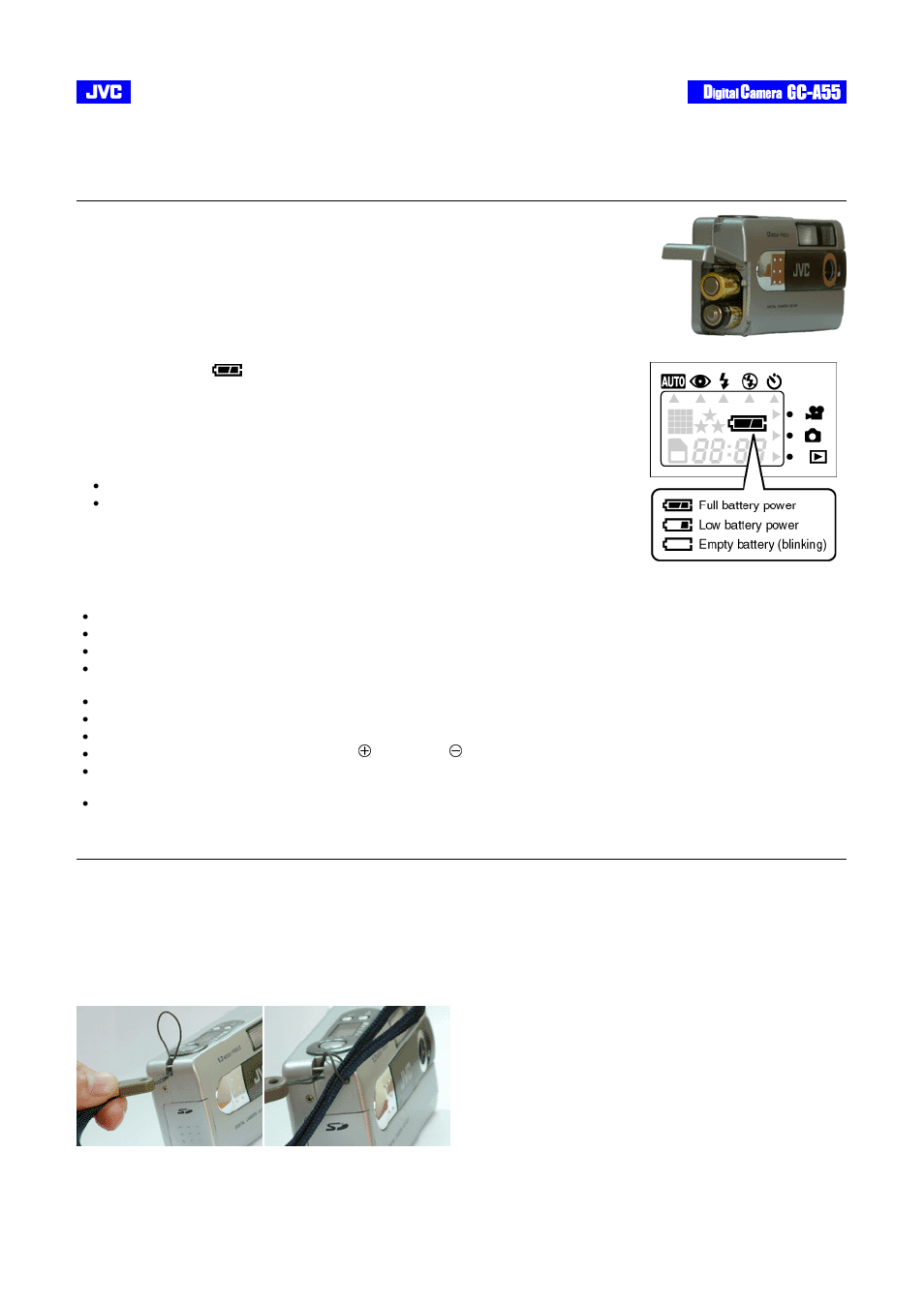 Getting started | JVC GC-A55 User Manual | Page 14 / 38