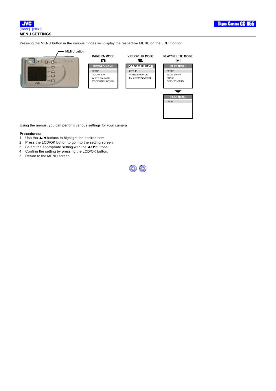 JVC GC-A55 User Manual | Page 22 / 38