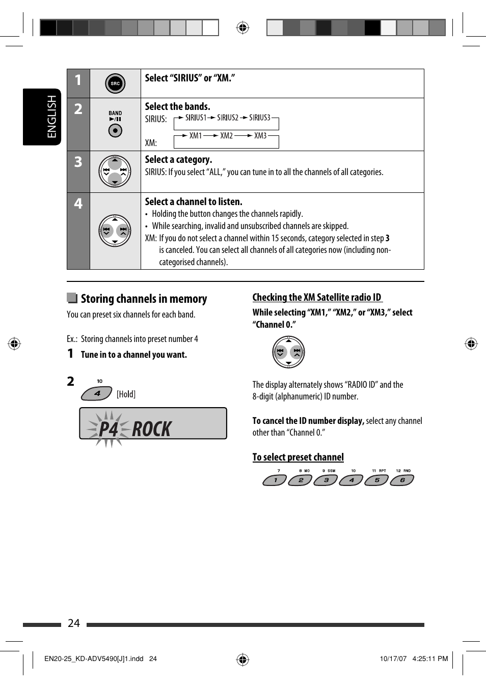 Rock | JVC KD-DV5400 User Manual | Page 24 / 129