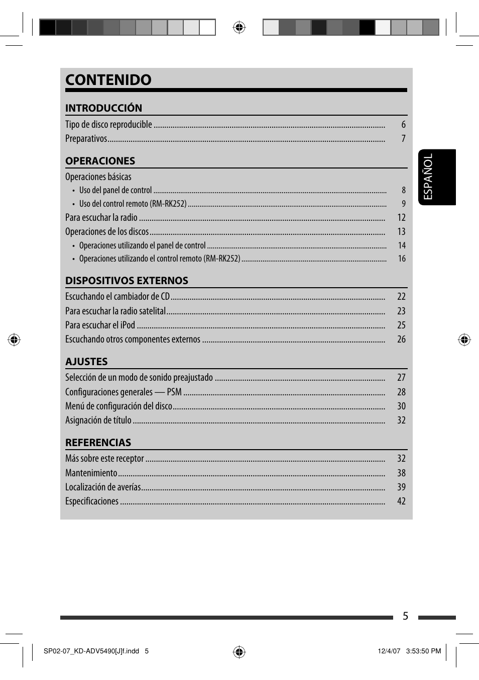 JVC KD-DV5400 User Manual | Page 47 / 129