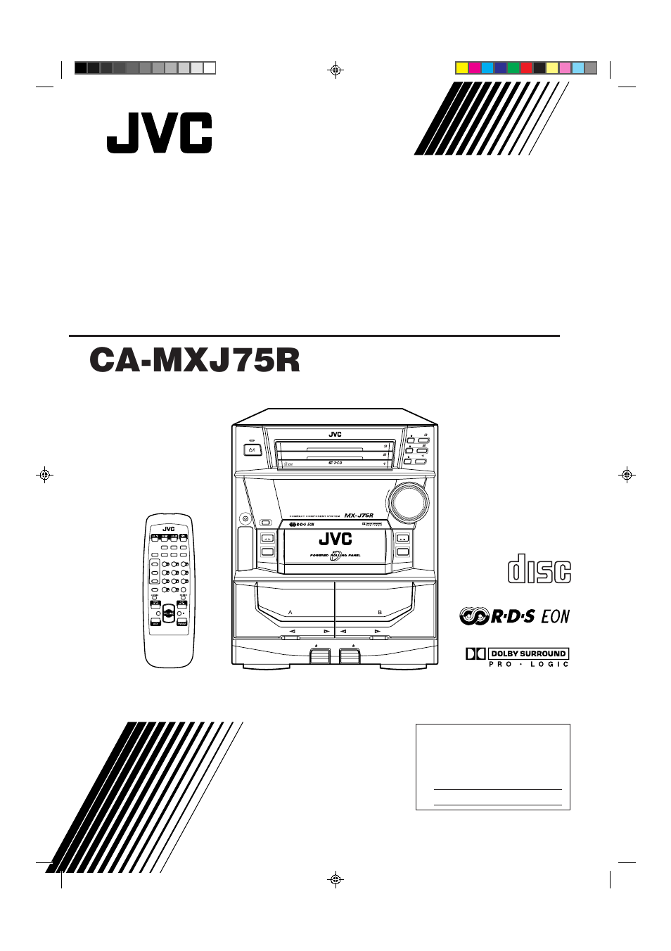 JVC CA-MXJ75R User Manual | 36 pages