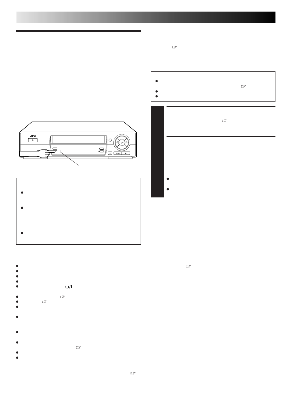 Automatic satellite programme recording, Select av2 select mode, Engage auto satellite prog rec mode | Timer recording (cont.), Attention | JVC HR-J313EU User Manual | Page 28 / 52