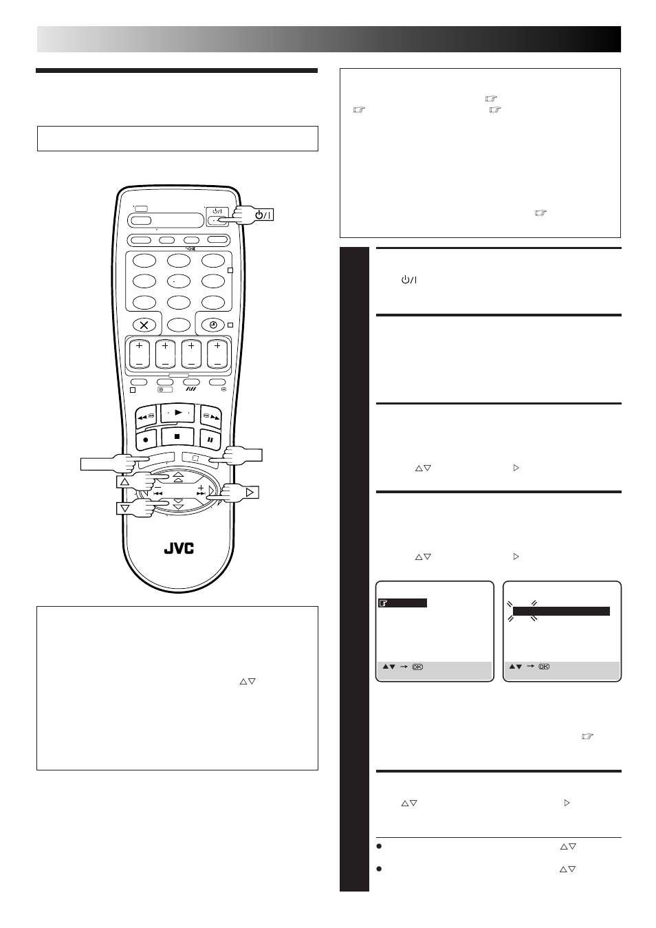 Clock set, Turn the recorder on, Access main menu screen | Access initial set screen, Access clock set screen, Set date and time, Subsidiary settings (cont.), Important | JVC HR-J313EU User Manual | Page 42 / 52