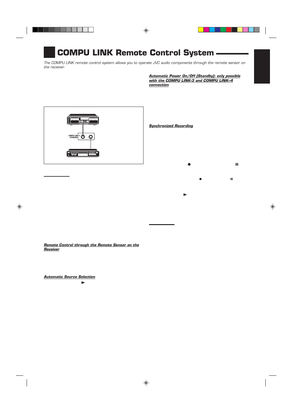 Compu link remote control system, English | JVC RX-6510VBK User Manual | Page 29 / 40