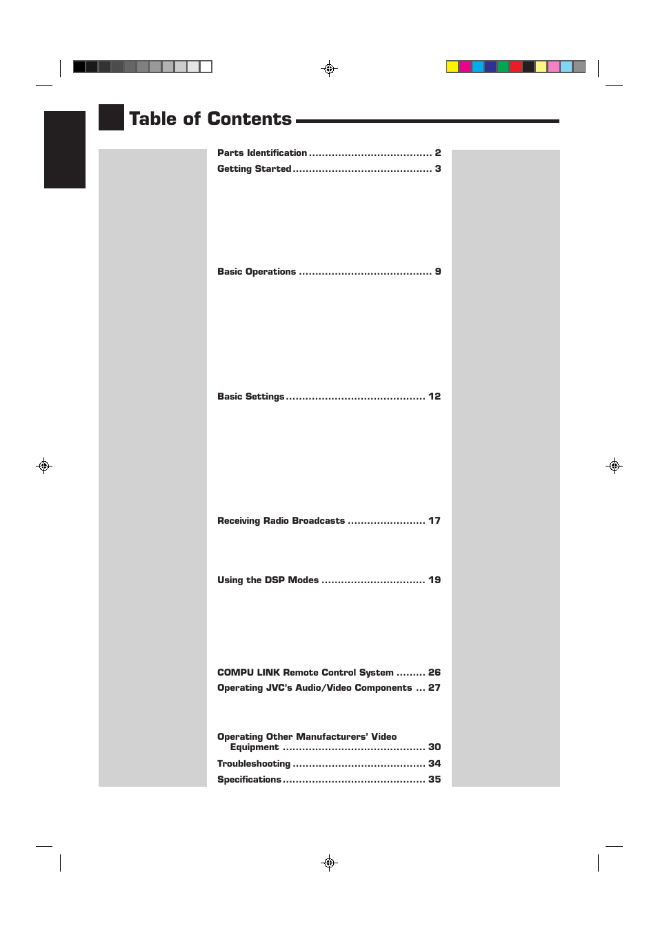 JVC RX-6510VBK User Manual | Page 4 / 40