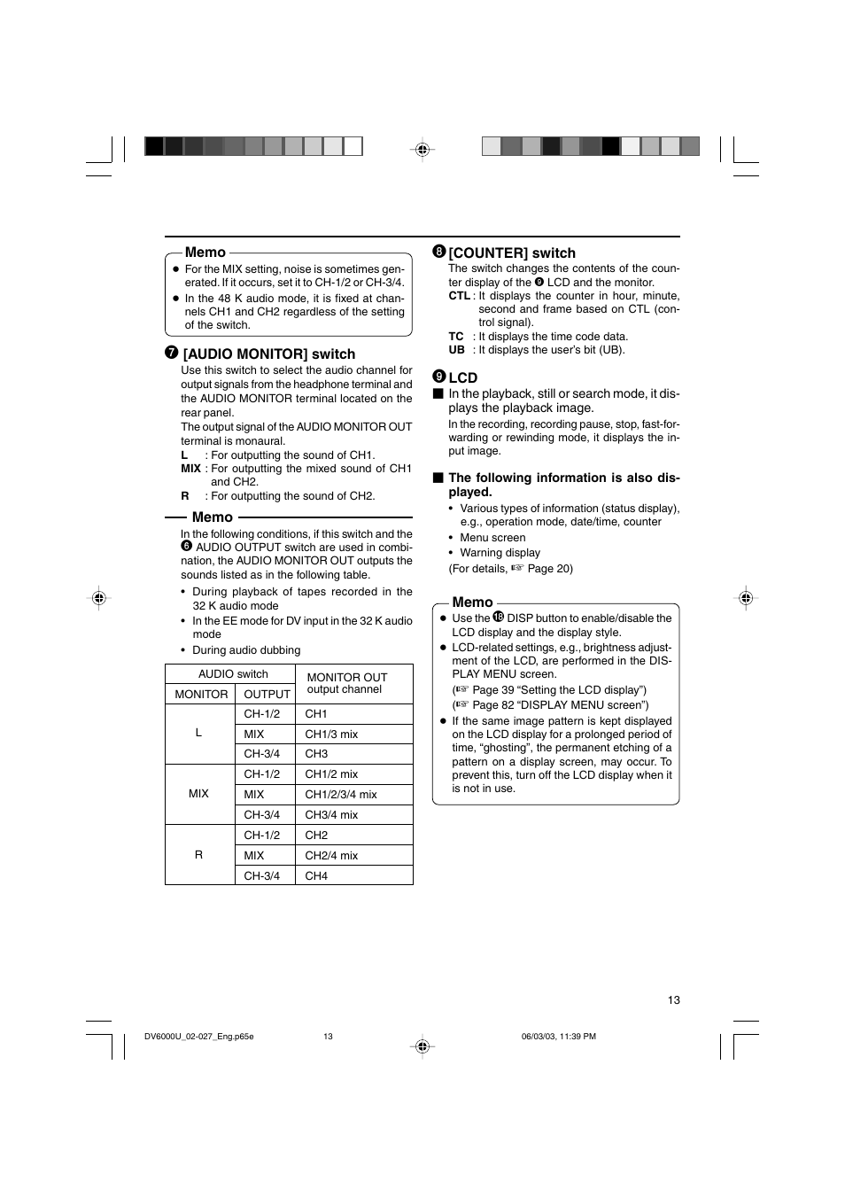 JVC BR-DV6000 User Manual | Page 13 / 106
