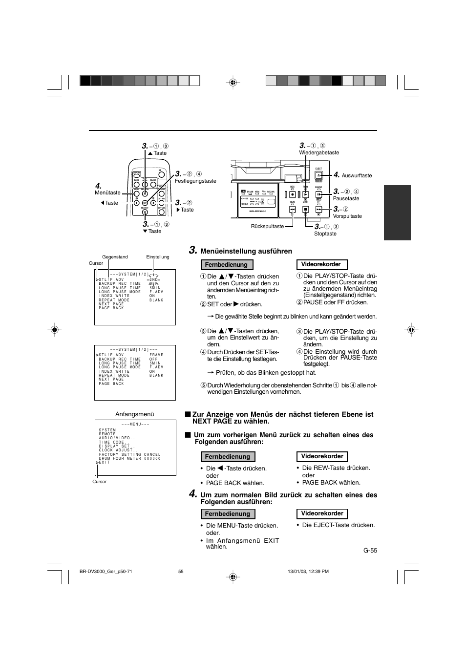 JVC BR-DV3000E User Manual | Page 125 / 350