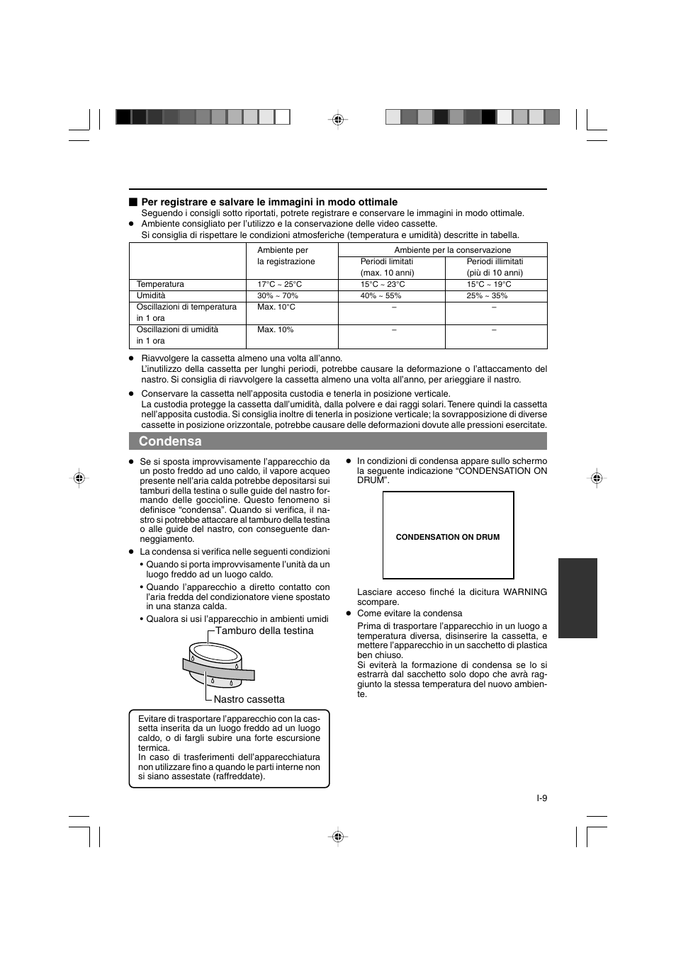 Condensa | JVC BR-DV3000E User Manual | Page 289 / 350