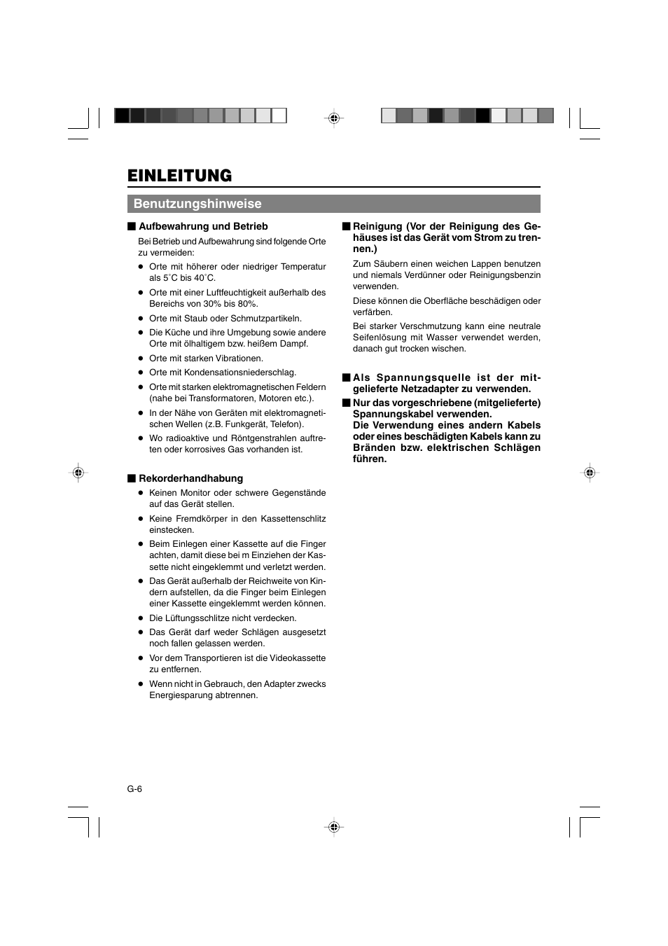 Einleitung, Benutzungshinweise | JVC BR-DV3000E User Manual | Page 76 / 350