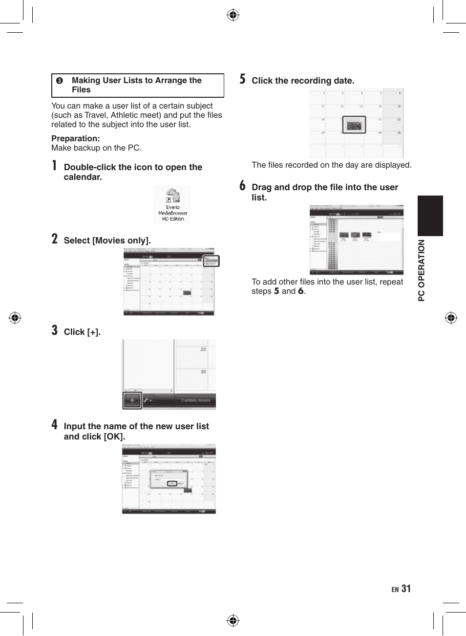 JVC Everio GZ-HM400 User Manual | Page 31 / 44