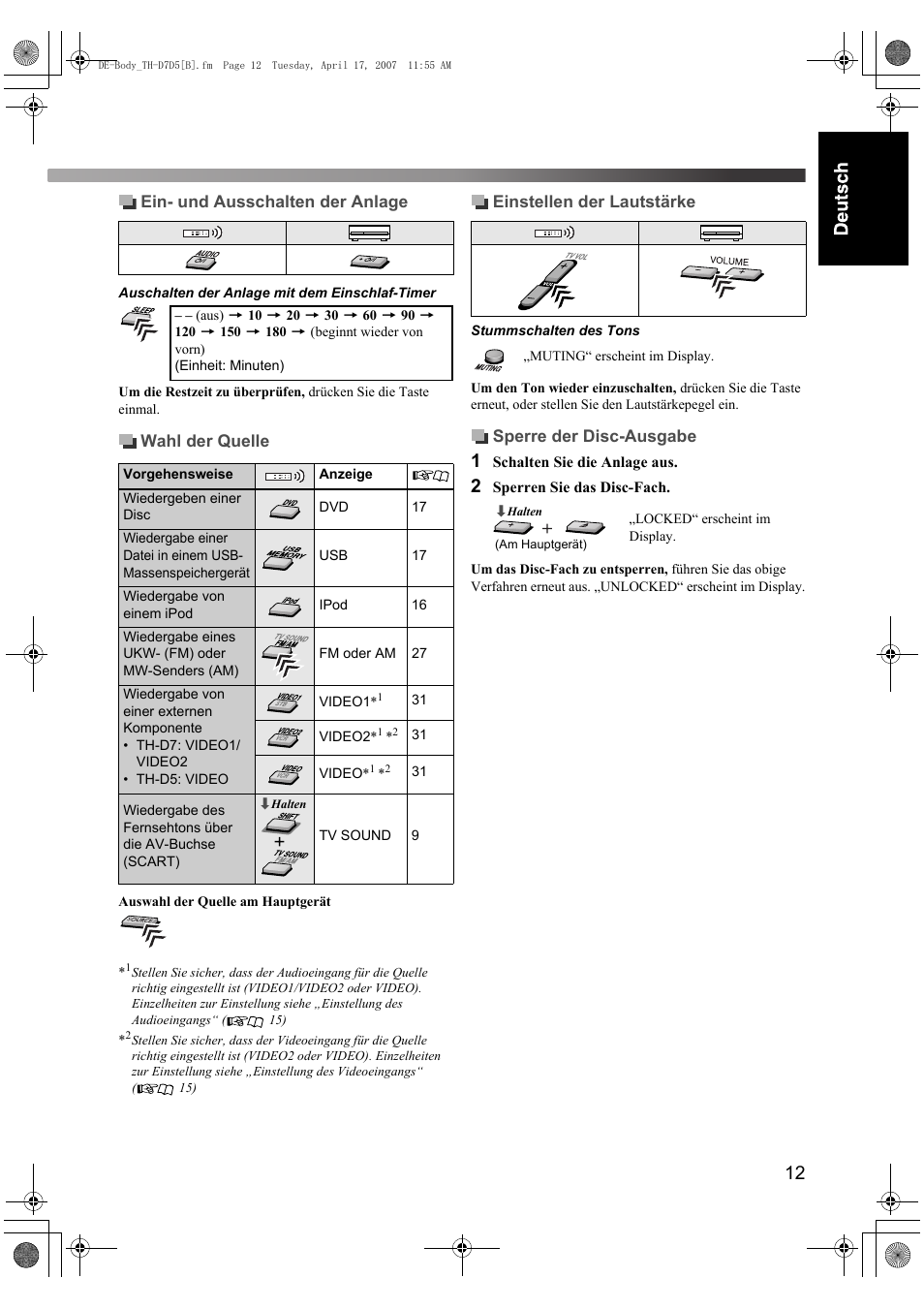 JVC TH-D7 User Manual | Page 17 / 82