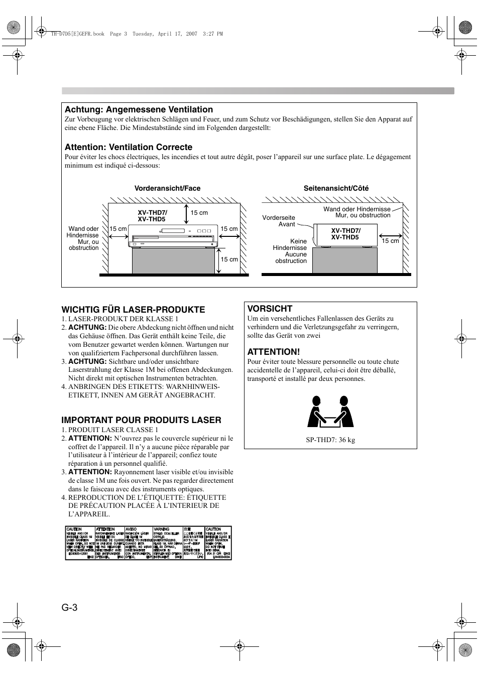 JVC TH-D7 User Manual | Page 4 / 82