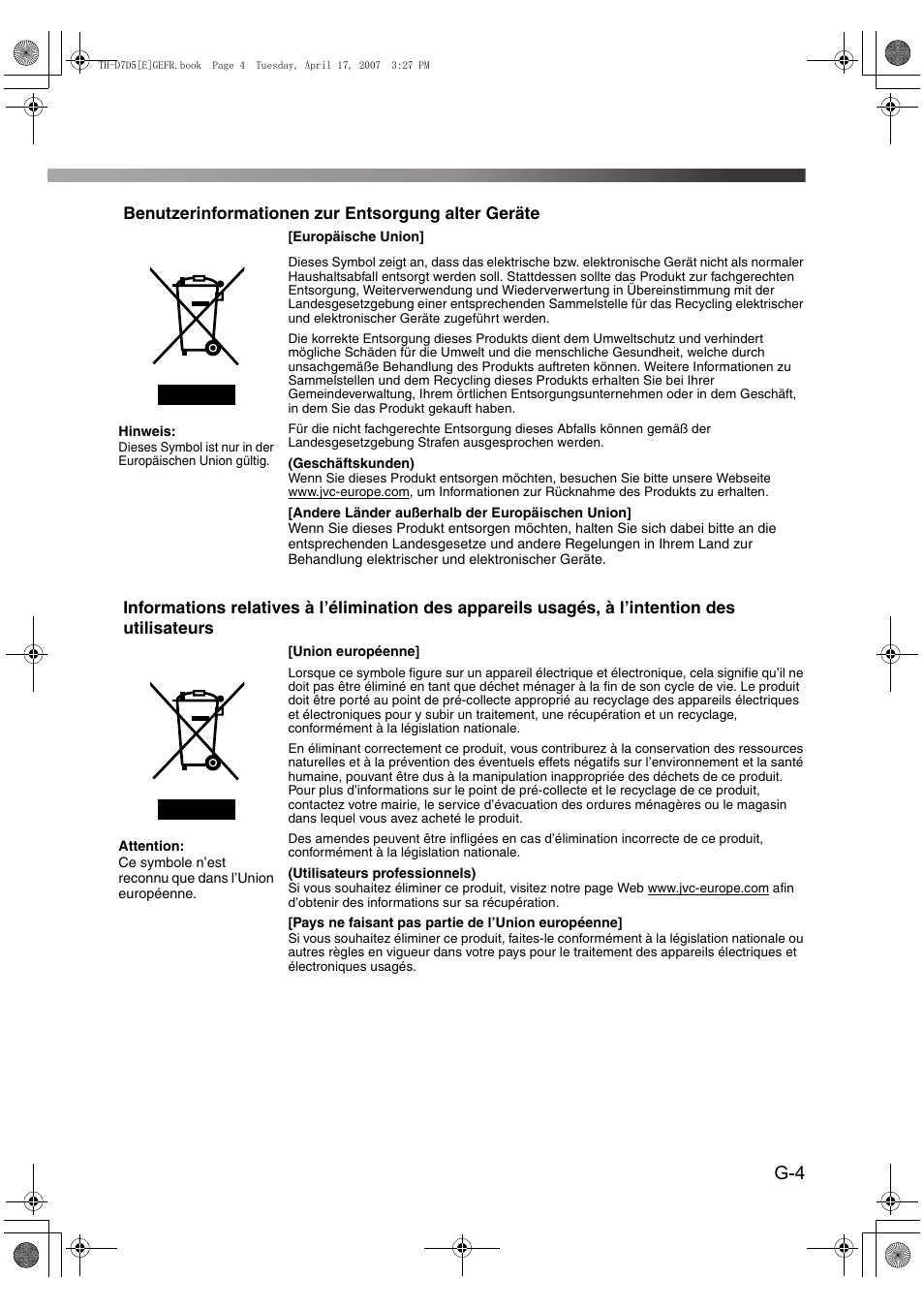 JVC TH-D7 User Manual | Page 5 / 82