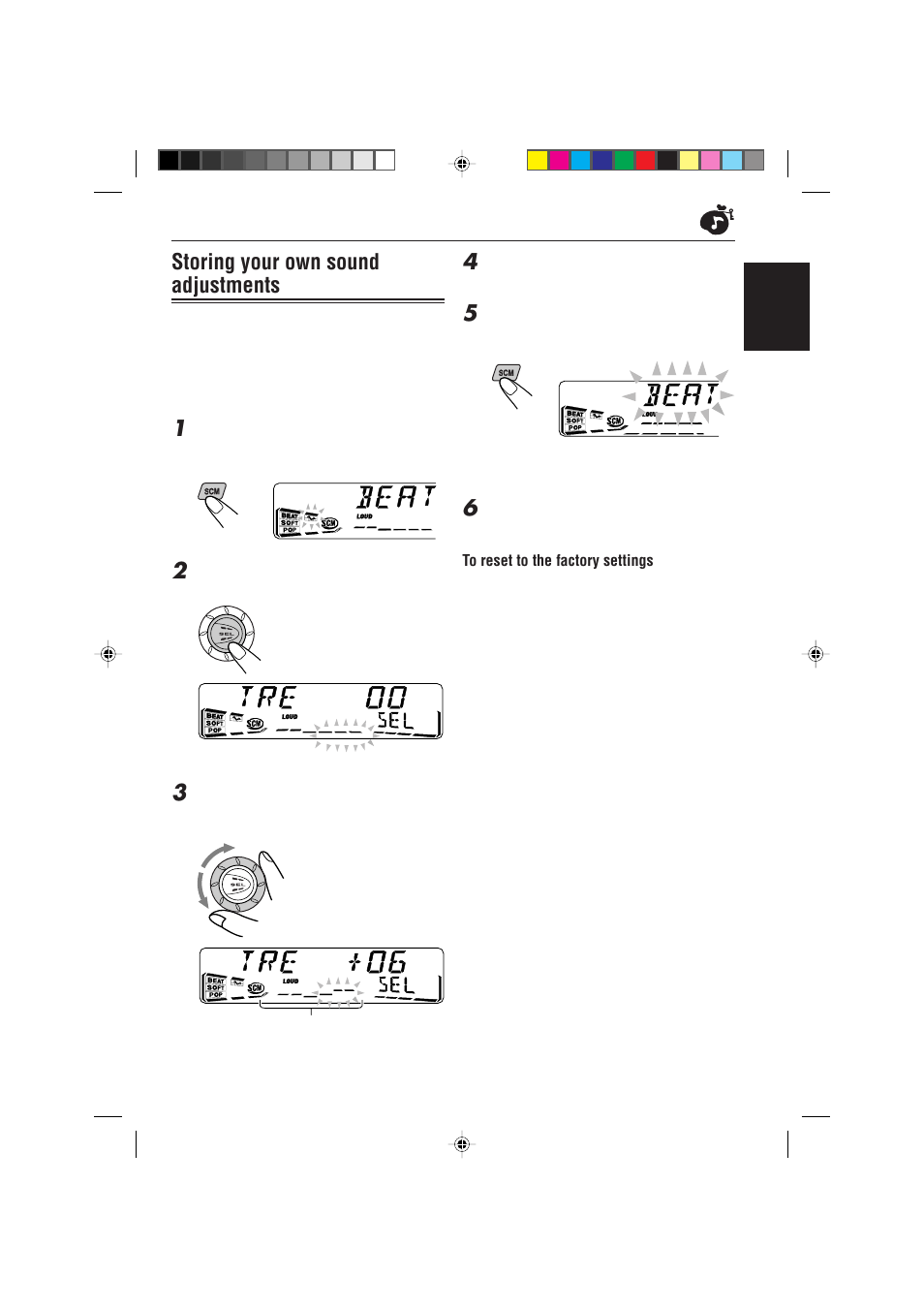 Storing your own sound adjustments | JVC KS-FX922R User Manual | Page 21 / 40