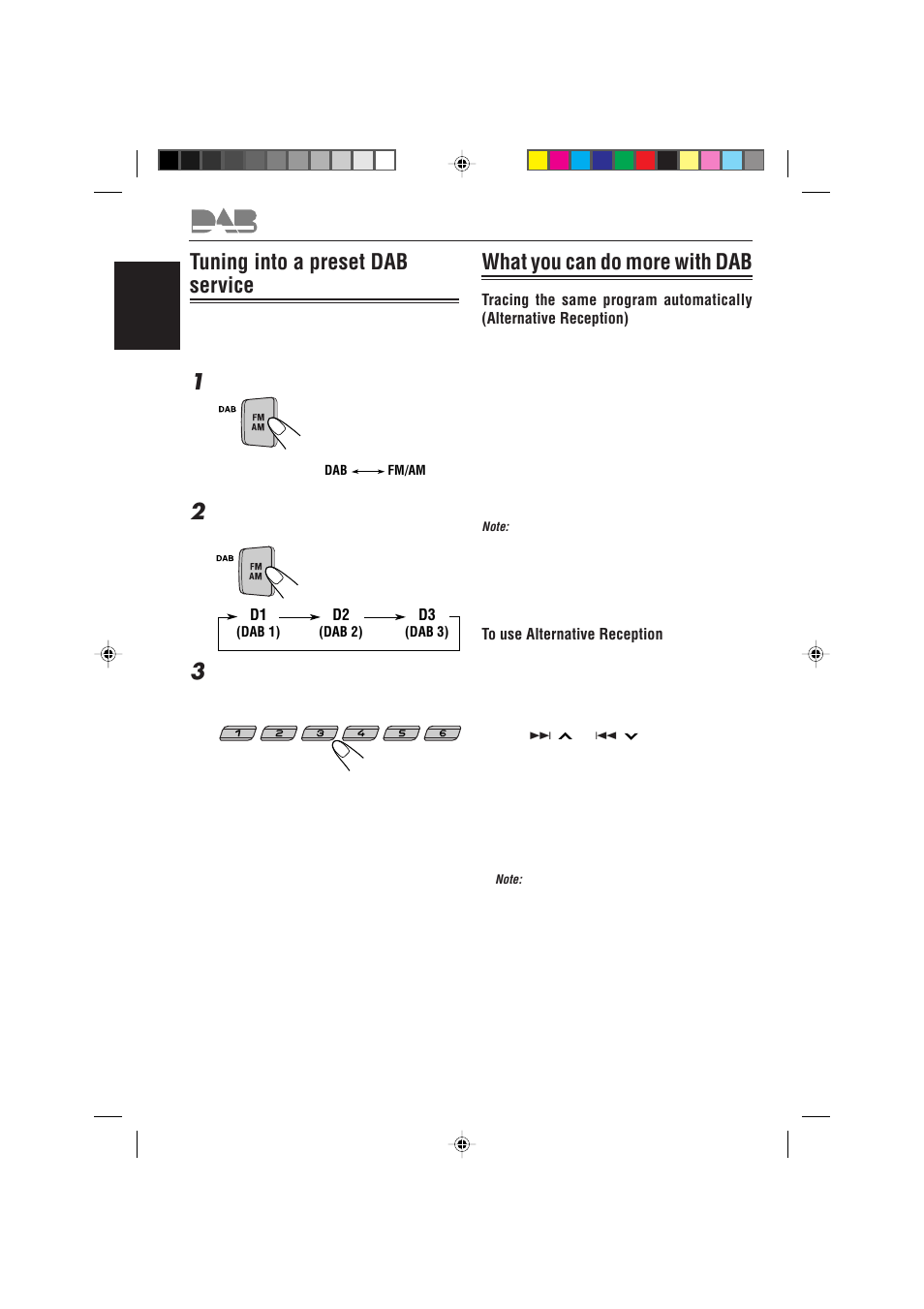 Tuning into a preset dab service, What you can do more with dab | JVC KS-FX922R User Manual | Page 32 / 40
