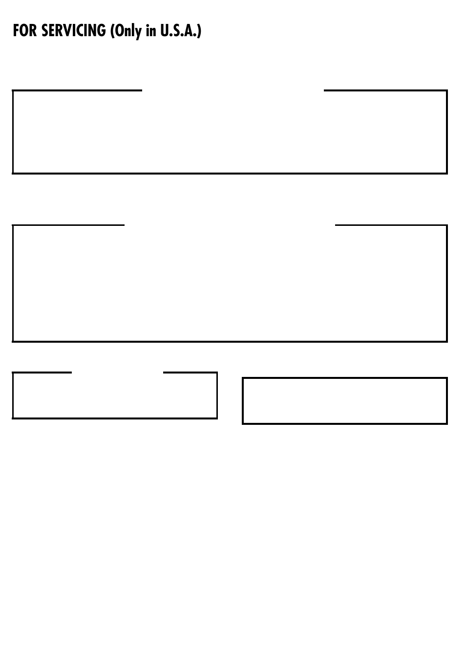 For servicing (only in u.s.a.), How to locate your jvc service center, Jvc service & engineering company of america | JVC HR-J695U User Manual | Page 15 / 16