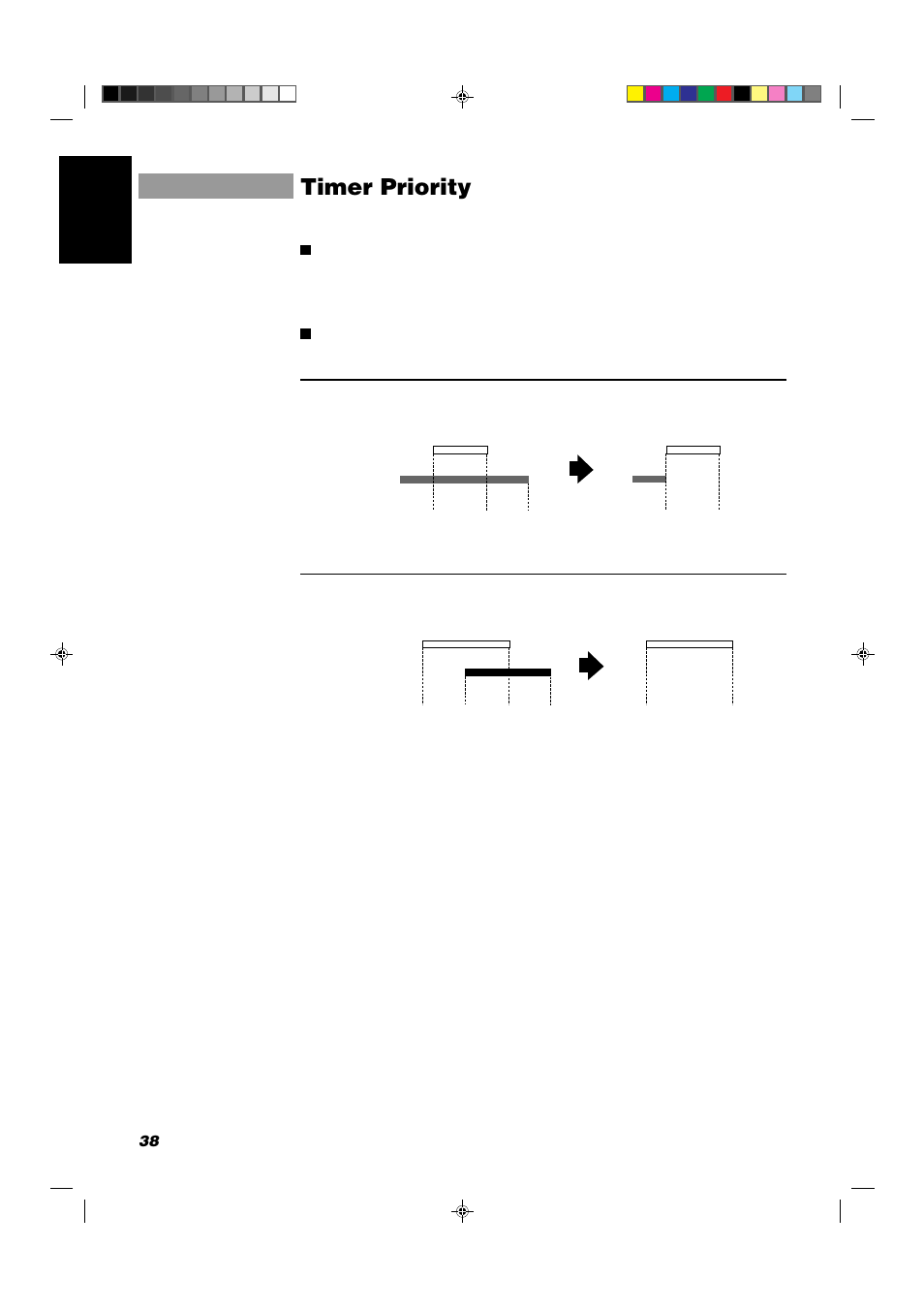 Timer priority, 38 english | JVC CA-D702T User Manual | Page 42 / 49