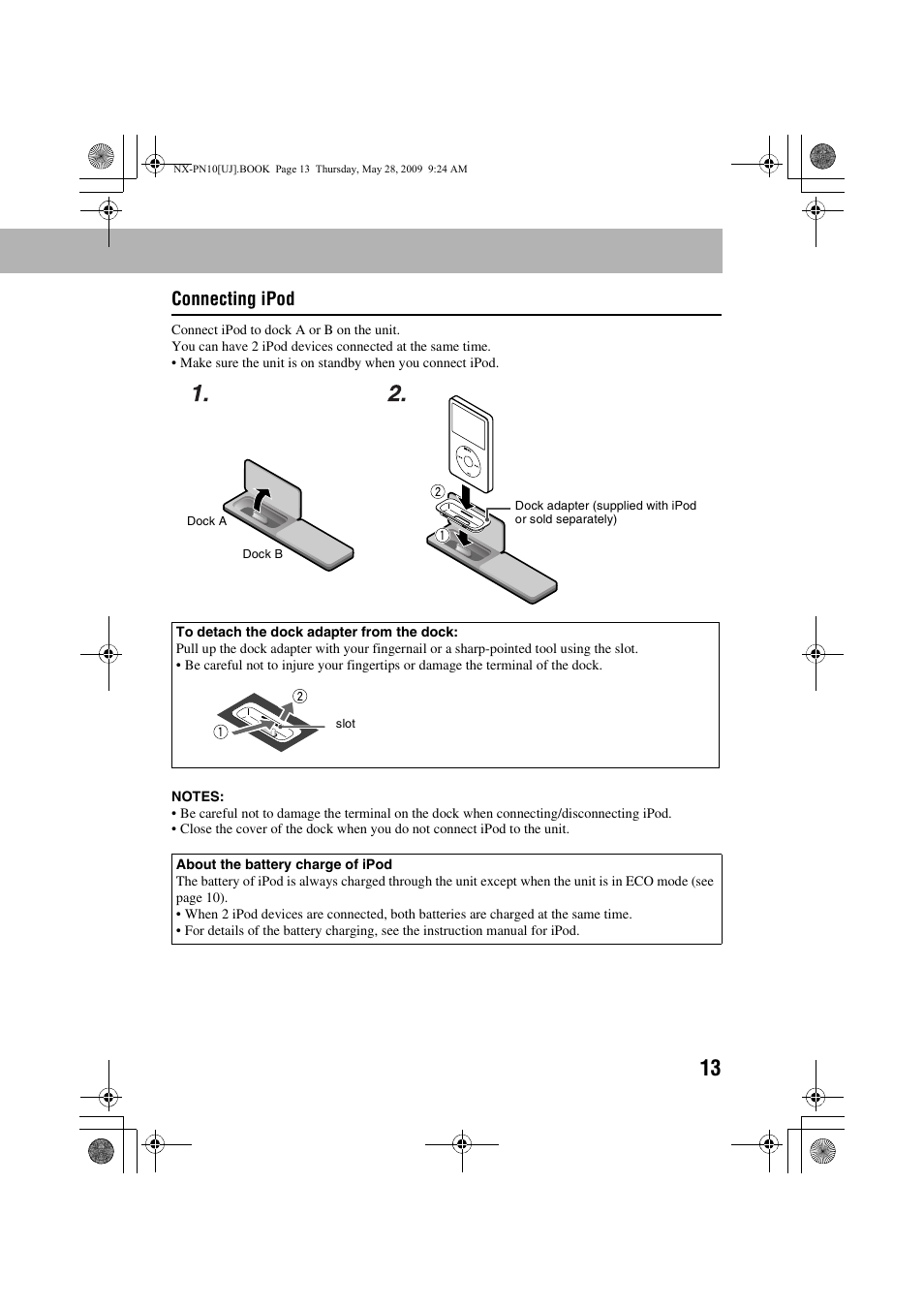 Connecting ipod | JVC NX-PN10 User Manual | Page 15 / 27