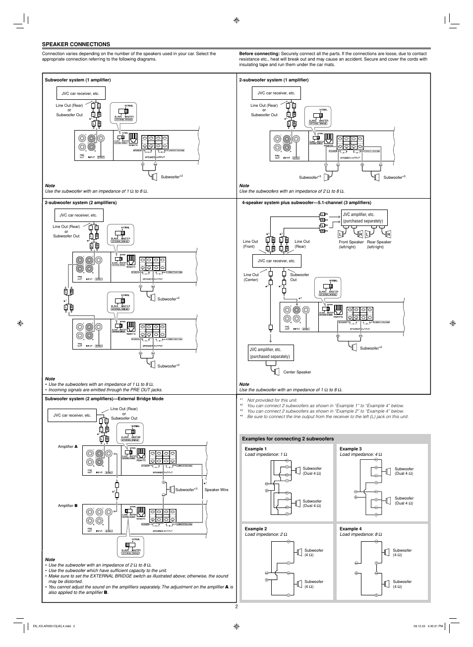 JVC KS-AR9501D User Manual | Page 2 / 6