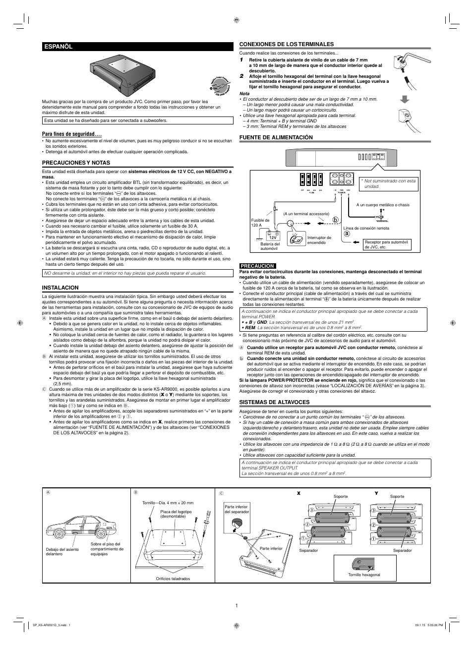 JVC KS-AR9501D User Manual | Page 4 / 6