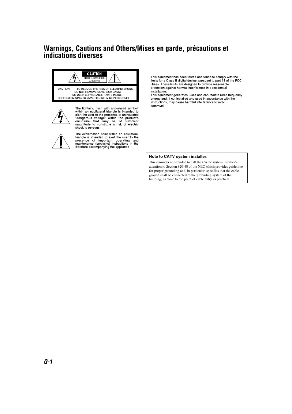 Warnings, cautions and others | JVC TH-C7 TH-C6 User Manual | Page 2 / 51